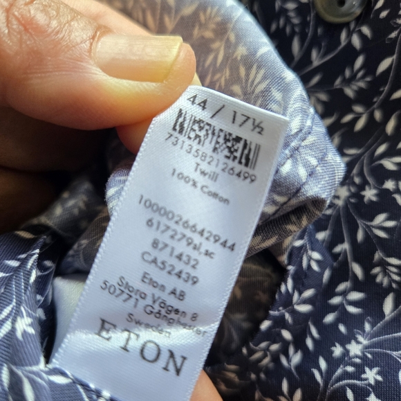 (NWOT) Eton button up men's shirt - Picture 6 of 6